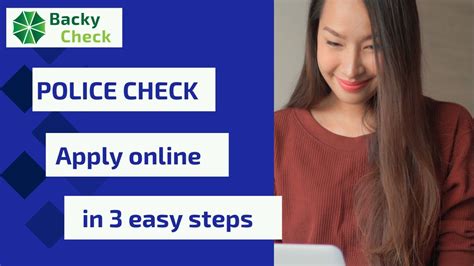 apply for a police check online.